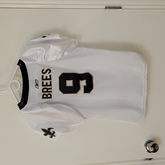 REEBOK NFL Embellished Drew Brees New Orleans Saints V-Neck Jersey Small - Picture 6 of 11